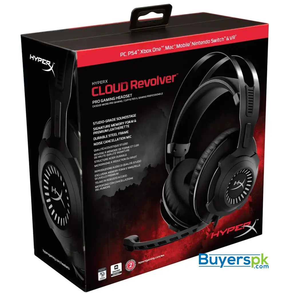 HyperX HX-HSCR-GM Cloud Revolver Gaming Headset for PC & PS4 - Headset HyperX HX-HSCR-GM Cloud Revolver Gaming Headset for PC & PS4 - Headset